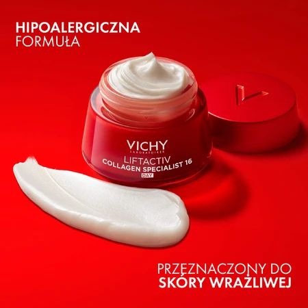 Vichy Liftactiv Collagen Specialist set, anti-wrinkle cream, all skin types, 50 ml + eye cream, 15 ml + light fluid SPF 50+, 15 ml + cosmetic bag free of charge
