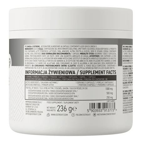 OstroVit Omega 3 Extreme, 180 capsule