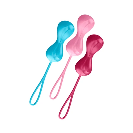 Satisfyer Power Balls, set di palline per l'allenamento dei muscoli del pavimento pelvico, 3 pezzi