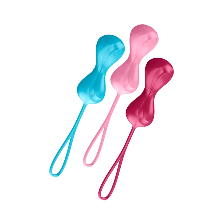 Satisfyer Power Balls, set di palline per l'allenamento dei muscoli del pavimento pelvico, 3 pezzi