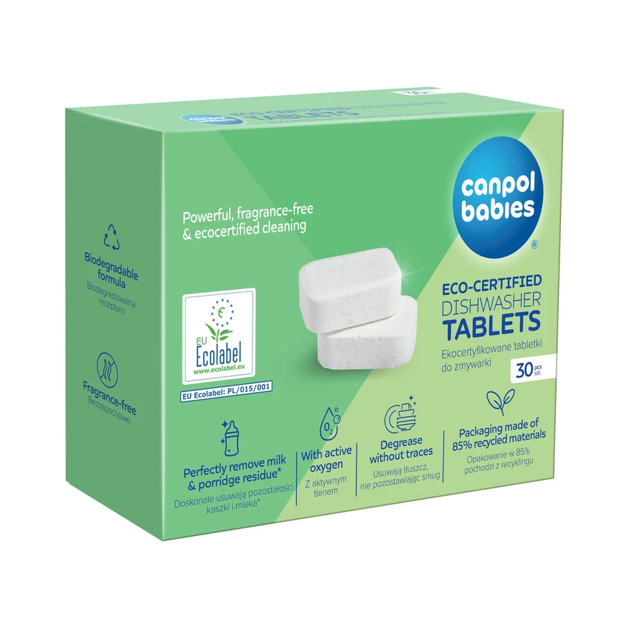 Canpol Babies, Öko-zertifizierte Geschirrspültabletten, 30 Stück