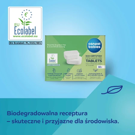 Canpol Babies, Öko-zertifizierte Geschirrspültabletten, 30 Stück