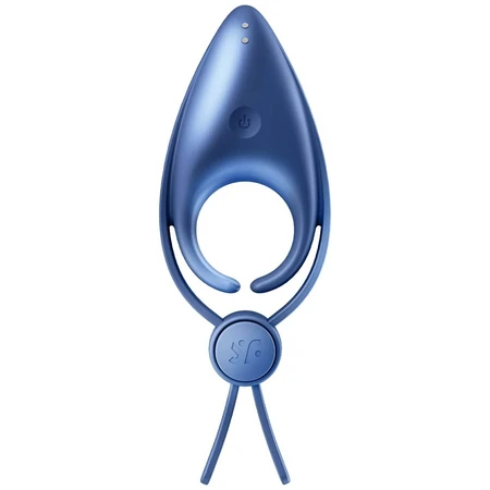 Satisfyer Sniper, vibrerende erectie ring, verstelbaar, blauw