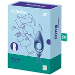 Satisfyer Sniper, vibrerende erectie ring, verstelbaar, blauw