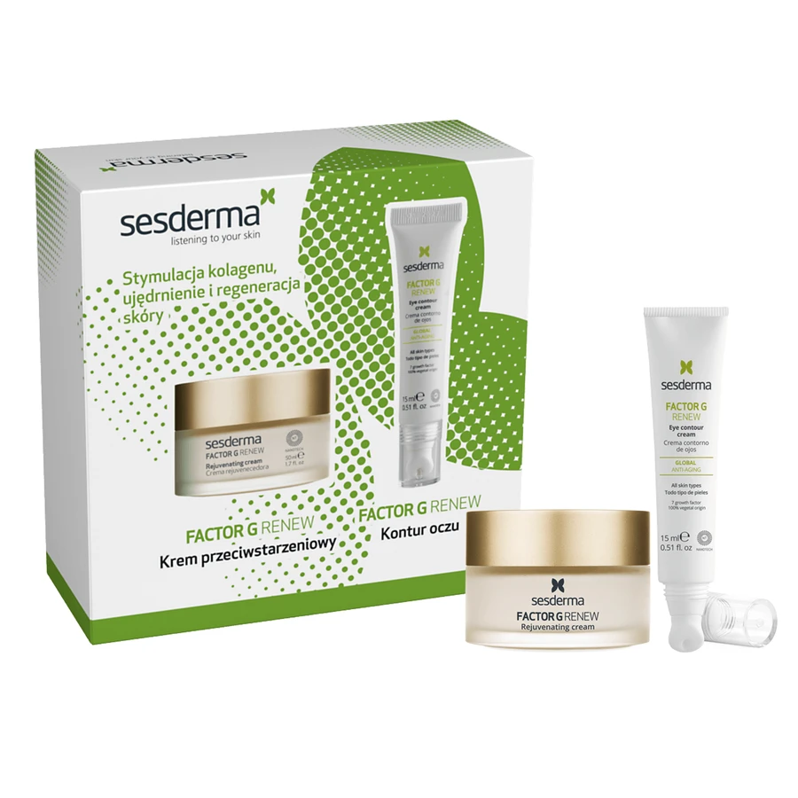 Set Sesderma Factor G Renew, cremă de față, 50 ml + cremă pentru îmbunătățirea conturului ochilor, 15 ml