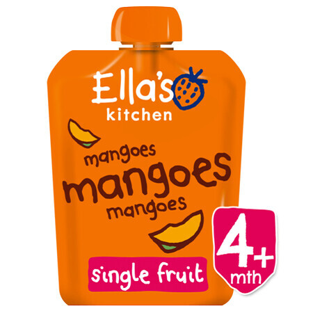 Puré de Mango Ecológico, 70 g, Ella's Kitchen