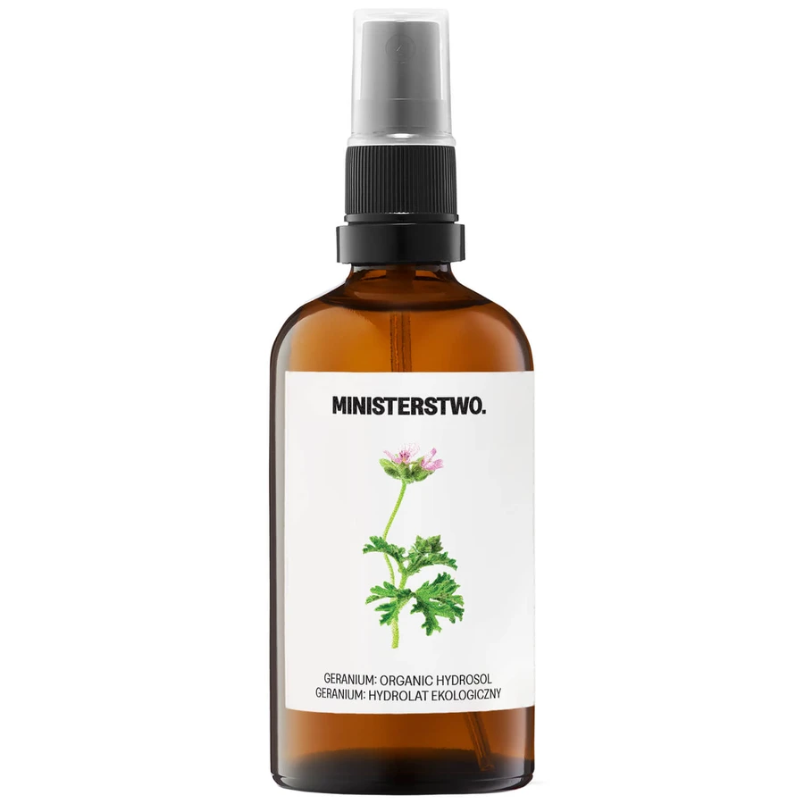 Ministerio del Buen Jabón, hidrolato orgánico, geranio, 100 ml