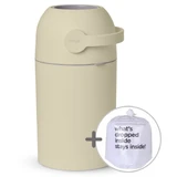 Magic Majestic, kosz na zużyte pieluchy, beżowy, 40 l + worki, 15 sztuk