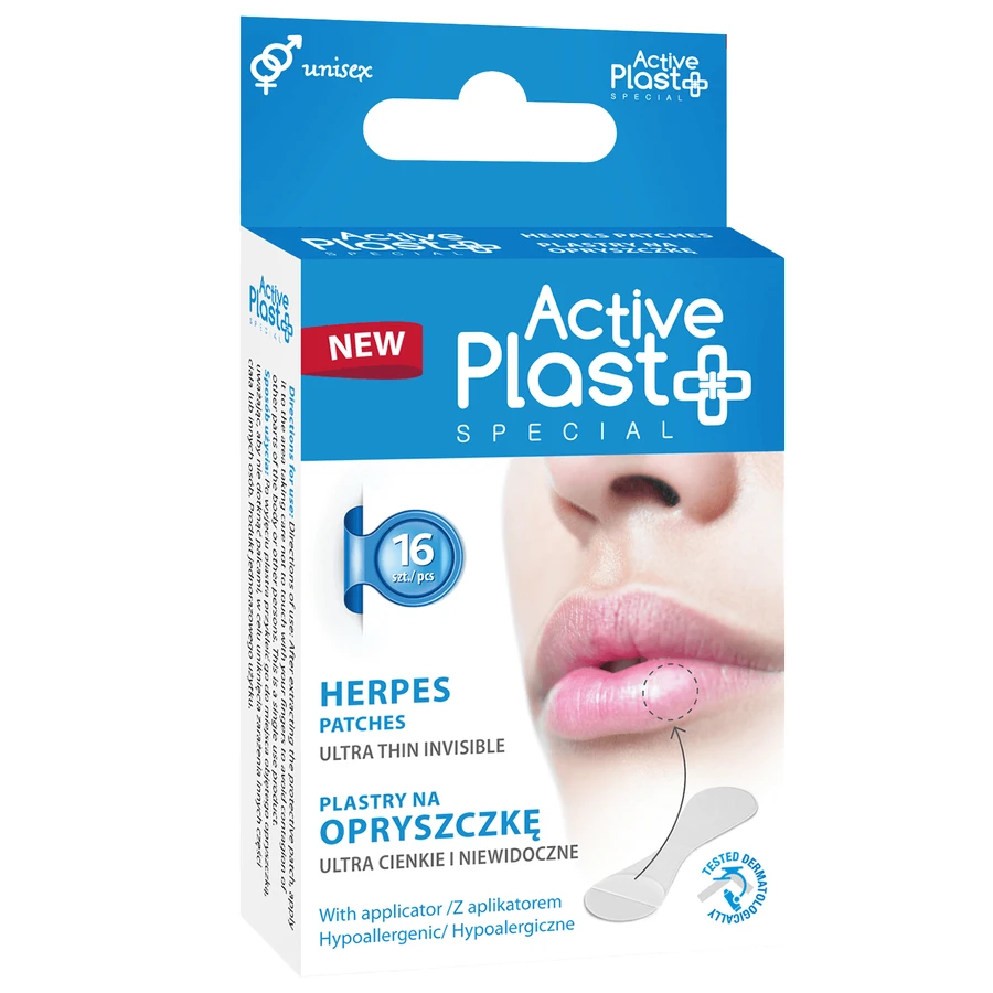 ActivePlast, cerotti per herpes, 15 mm, 16 pezzi