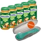 BoboVita Dinerset, groenten in een schaaltje met kalfsvlees, na 12 maanden, 5 x 250 g + Canpol, bestekset in etui, voor kinderen, gratis