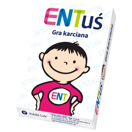 Juego de ENTitis para niños mayores de 3 años, sabor fresa, 3 x 30 pastillas + juego de cartas