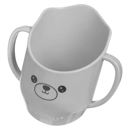 Ackuku, ceașcă pentru învățat să bea, gri, 150 ml