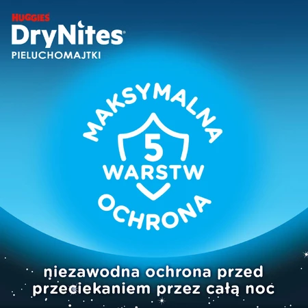 Huggies DryNites, slip notturni per ragazzi, 8 -13 anni, 30-48 kg, 9 pezzi