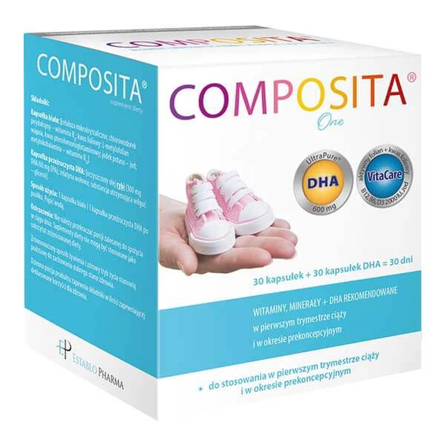 Composita One, 30 gélules + 30 gélules de DHA