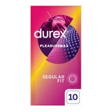 Durex Pleasuremax, ribbed condoms with tabs, 10 pieces