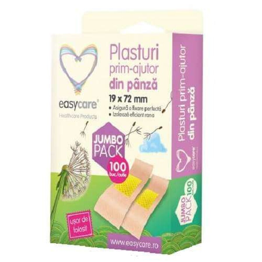 Patch di supporto in tessuto, 72 x 19 cm, 100 pz, EasyCare