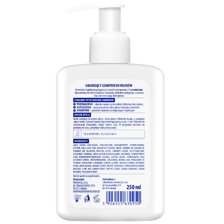 Aptederm Sensitive, szampon do włosów, skóra wrażliwa i atopowa, 250 ml: ceny i cechy