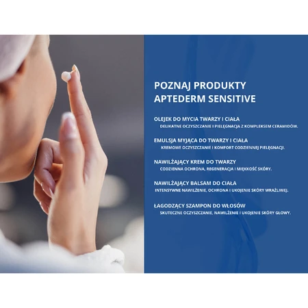 Aptederm Sensitive, szampon do włosów, skóra wrażliwa i atopowa, 250 ml: ceny i cechy