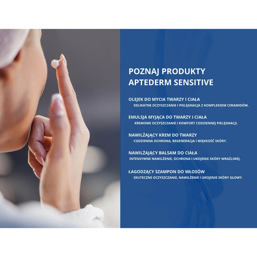 Aptederm Sensitive, szampon do włosów, skóra wrażliwa i atopowa, 250 ml: ceny i cechy