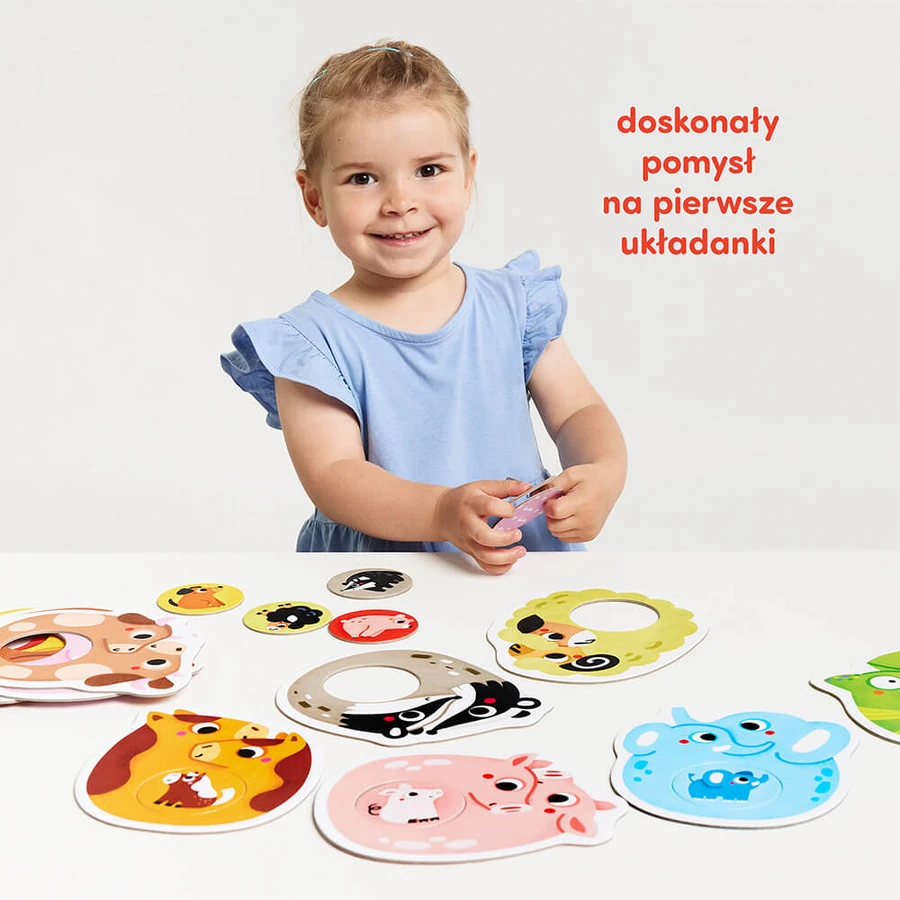 CzuCzu First Puzzle Families, puzzles para niños, a partir de 15 meses, 22 elementos
