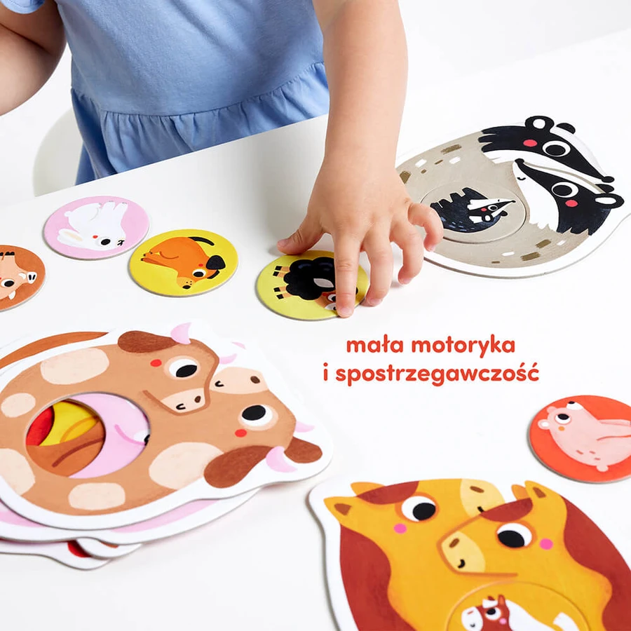 CzuCzu First Puzzle Families, puzzles para niños, a partir de 15 meses, 22 elementos