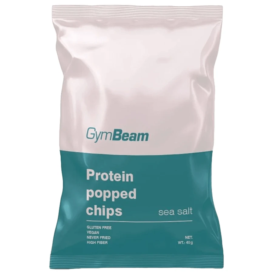 GymBeam, chips de proteínas, sal marina, 40 g