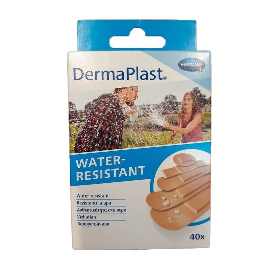 Dermaplast 5 Größen Wasserfestes Pflaster, 40 Stück, Hartmann