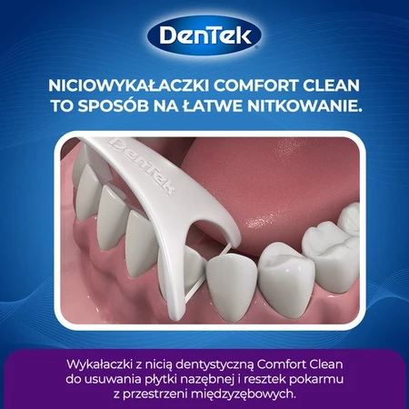 DENTEK Fil dentaire Cure-dents Comfort Clean, 30 pièces