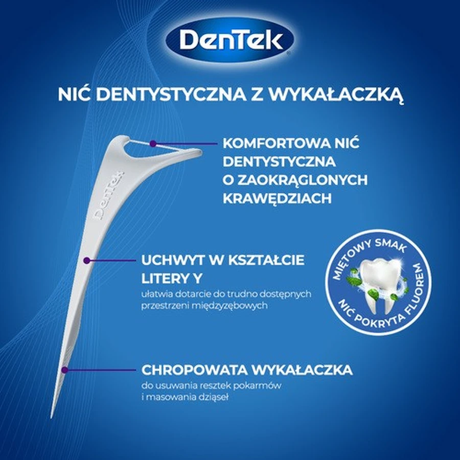 DENTEK Fil dentaire Cure-dents Comfort Clean, 30 pièces