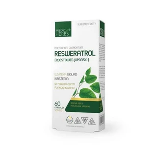 Medica Herbs Resveratrol (coada nodului japonez), 60 capsule