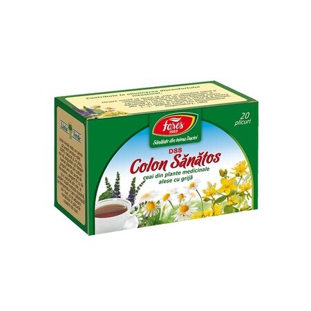 Té saludable para el colon, D88, 20 bolsitas, Fares