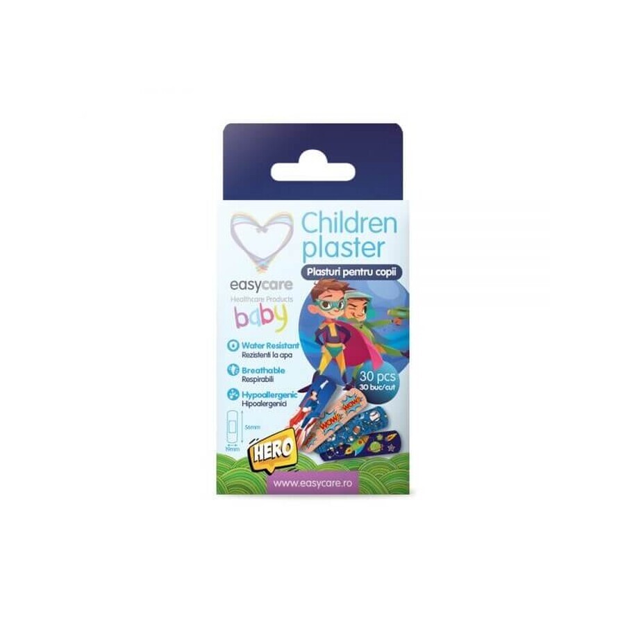 Toppe per bambini Hero, 56x19 MM, 30 pz, Easycare Baby