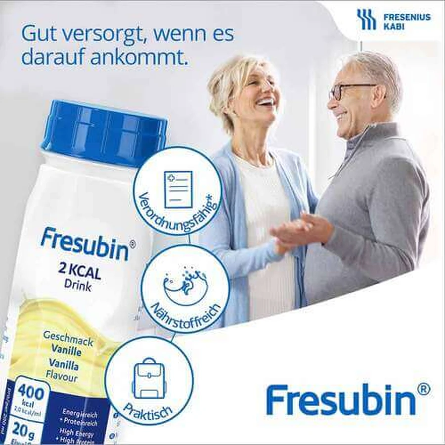 Fresubin 2 kcal Drink, 4x200 ml - cu aromă de vanilie, Fresenius Kabi