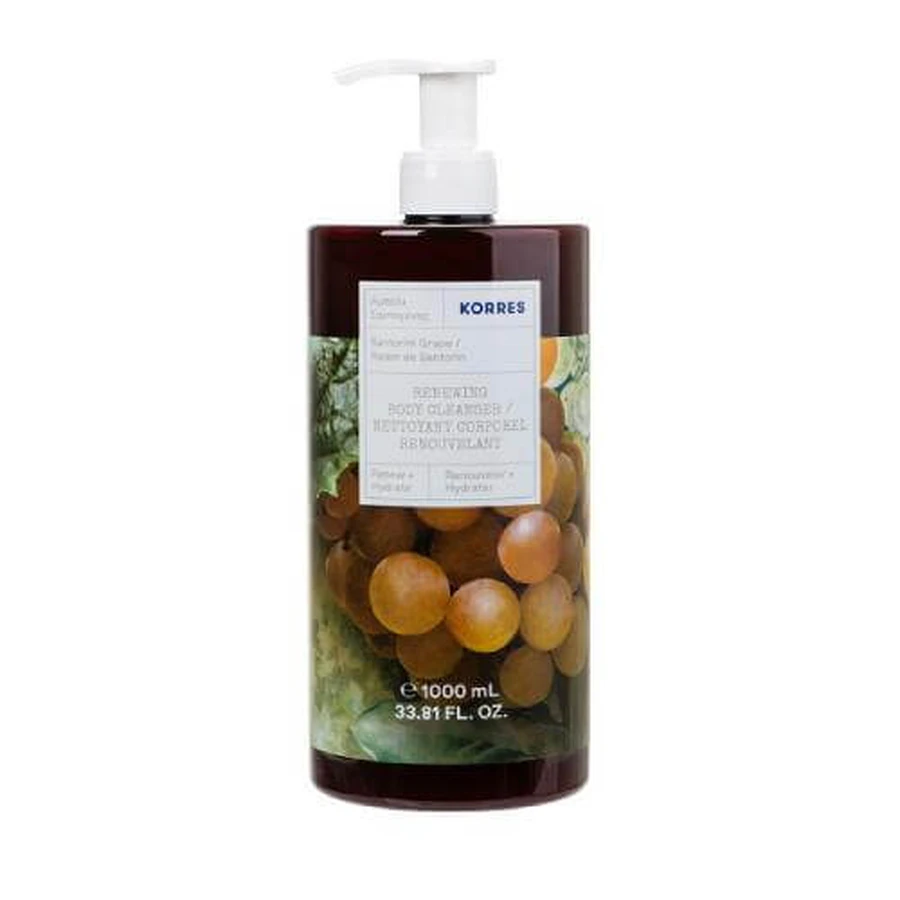 Gel de duș KORRES Santorini Grape, 1000ml
