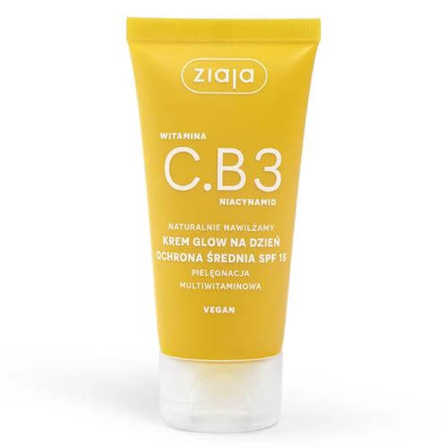 Ziaja Vitamin C.B3 Niacinamide Day glow cream mittlerer Schutz SPF 15, 50 ml