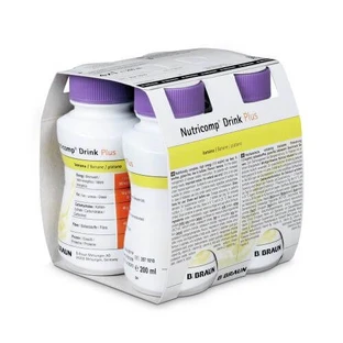 NUTRICOMP DRINK PLUS saveur banane, 4x200ml