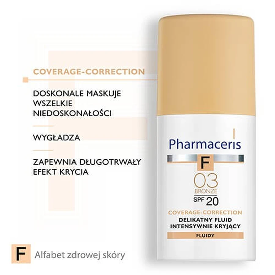 PHARMACERIS F Fluido Cubriente Intensivo "03" con SPF20 - 30 ml