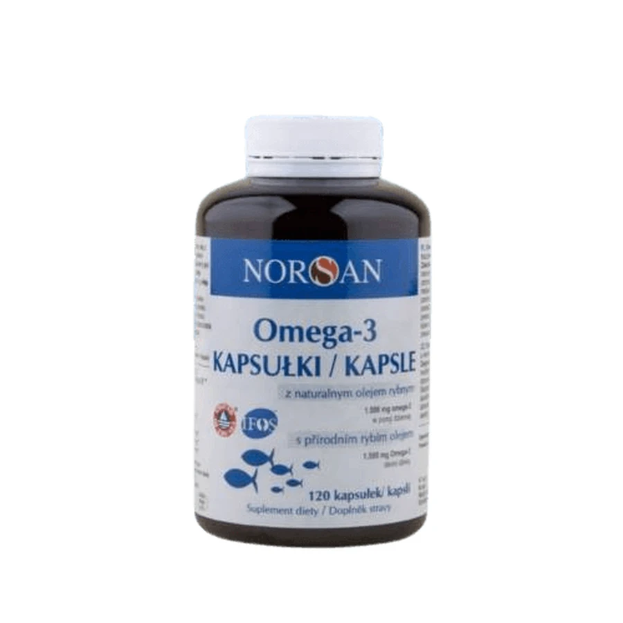 Norsan Omega-3 mit natürlichem Fischöl (1500 mg), 120 Kapseln