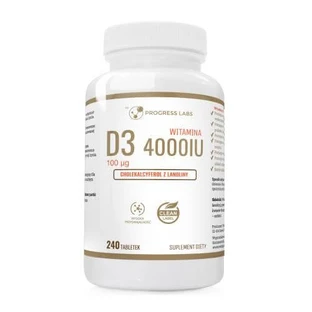 Progress Labs Vitamina D3 4000IU, 240 comprimidos