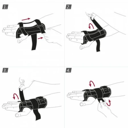 Actimove Professional Line Polsbrace maat S/M (links) zwart, 1st