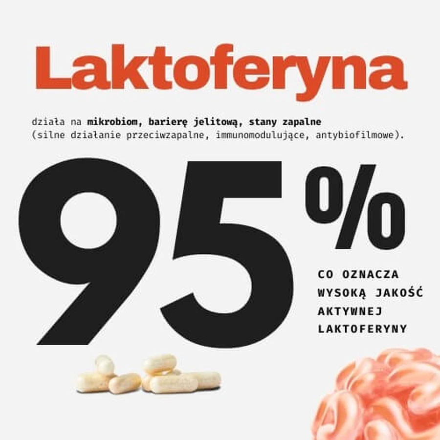 Revolife Microbiome Reborn, 90 capsule - butirat de sodiu, lactoferrină, prebiotic (capsulă enterală)