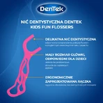 DENTEK Kids Wykałaczki z nicią dentystyczną dla dzieci Fyn Flossers, 40szt: ceny i cechy