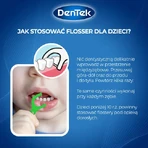 DENTEK Kids Wykałaczki z nicią dentystyczną dla dzieci Fyn Flossers, 40szt: ceny i cechy