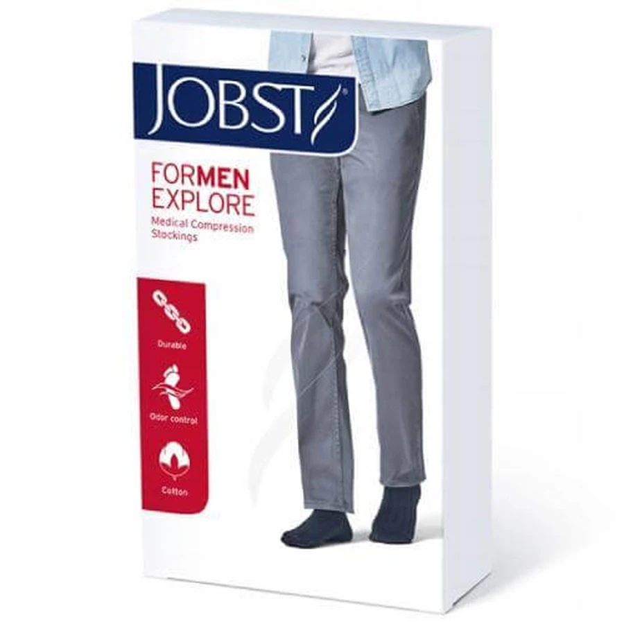 JOBST FORMEN EXPLORE gambaletto a compressione CCL2 blu navy, taglia 1 ZP BREVE DATA 31.12.2025