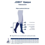 JOBST OPAQUE podkolanówki uciskowe długie CCL2 karmelowy, rozmiar 6 ZP: ceny i cechy