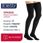 JOBST OPAQUE long compression stockings CCL1 black, size 2 ZP