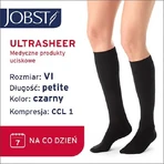 JOBST ULTRASHEER Șosete de compresie scurte CCL1 negru, mărimea 6 ZP