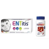 Set ENTite da succhiare alla fragola, 30 pastiglie + Bodymax Bodymisie gelatine al gusto di cola, 60 pz.