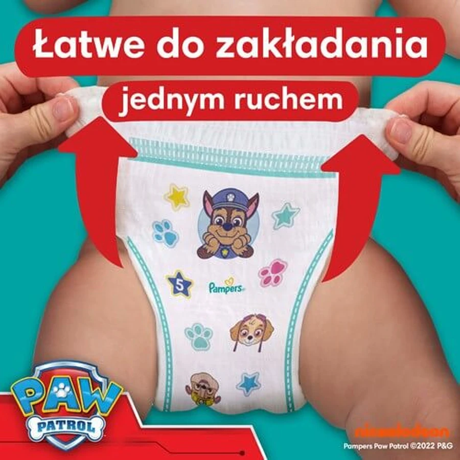 Pampers Baby Dry Pants scutece mărimea 5 Psi Patrol, 66pcs