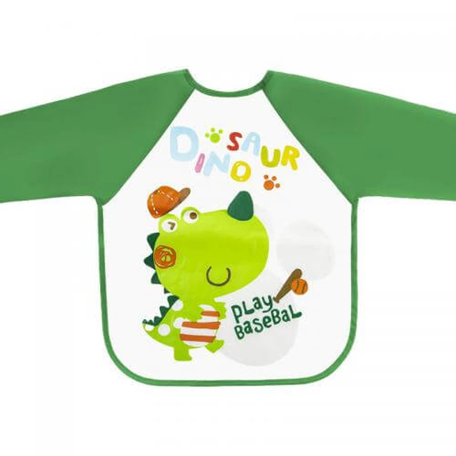 BOCIOLAND Śliniak ceratowy rękawek Dino 6m+: ceny i cechy